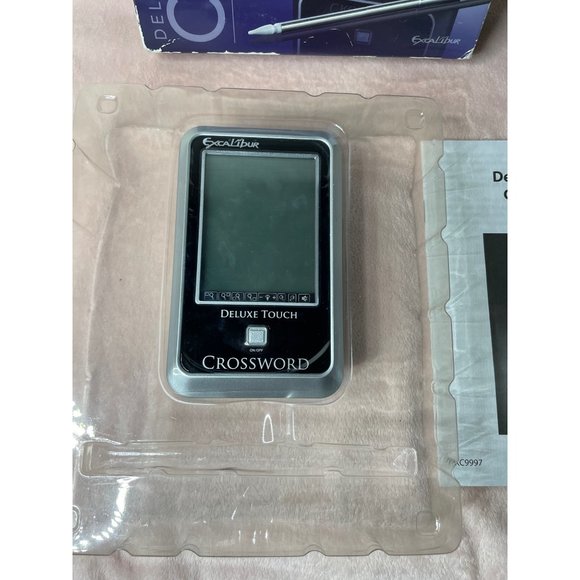 The Deluxe Edition Touch Screen Crossword Puzzle Excalibur box damage! - Picture 3 of 9